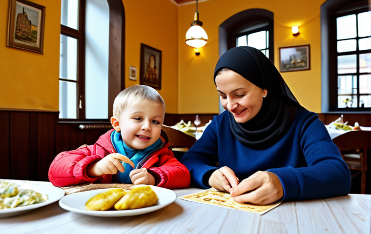 아랍어 작문 기초 - "A young Polish woman wearing a modest, stylish hijab in Warsaw's Old Town, near the Royal Castle. S... 아랍어 작문 기초 - "A young Polish woman wearing a modest, stylish hijab in Warsaw's Old Town, near the Royal Castle. S...
